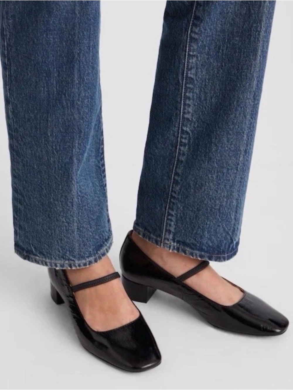 Madewell The Greta Leather Pump True Black  NWOT